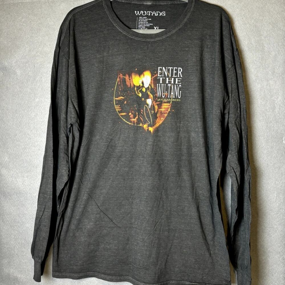 Wu Tang New 36 Chambers GhostfFace Raekwon MethodMan Long Sleeve Graphic Tee XL